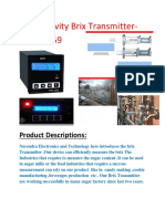 Conductivity Brix Transmitter-NCBTM-59: Product Descriptions