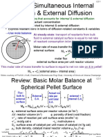 Goal: Derive A New Rate Eq That Accounts For Diffusion: Use Mole Balance