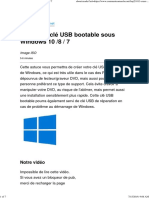 Créer Une Clé USB Bootable Sous Windows 10 - 8 - 7