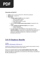 Overview of IAS 19