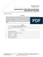 Biasing Requirements For TXS, TXB, and LSF Auto-Bidirectional Translators