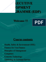 Executive Development Programme (Edp)