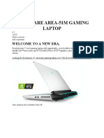 Alienware Area-51 Gaming Laptop Rev1