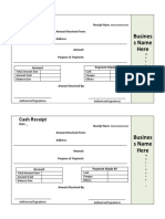 Cash Receipt Template 03