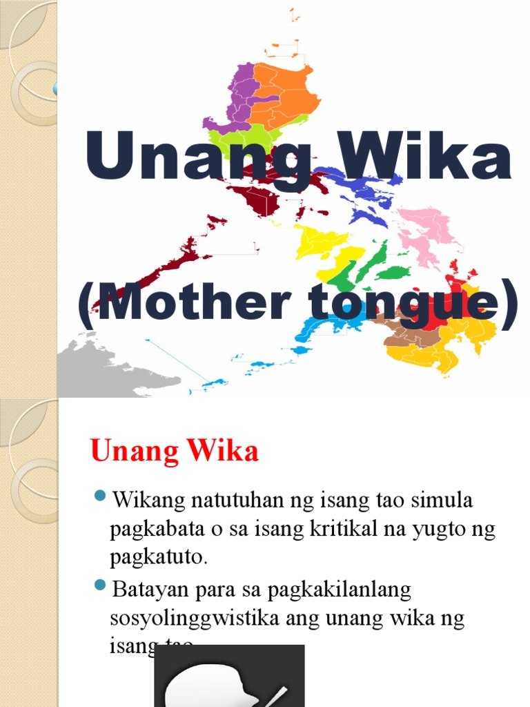 Kahulugan Ng Unang Wika O Mother Tongue - kahulunge