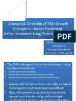 DR Kiara Kirpalani - Amount & Direction of TMJ Changes in Herbst Treatment A Cephalometric Long Term Investigation