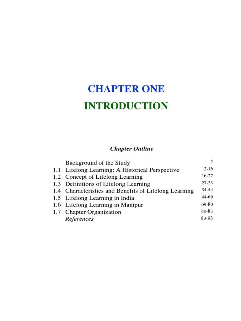 09 - Chapter 1 PDF | PDF | Lifelong Learning | Adult Education