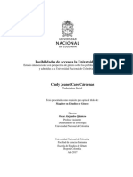 Acceso desigual: Género y admisión en la UNAL 2010-2017