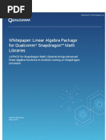 Whitepaper: Linear Algebra Package For Qualcomm® Snapdragon™ Math Libraries