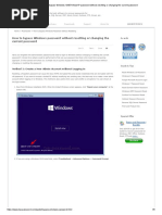 How To Bypass Windows 10 - 8 - 7 - Vista - XP Password Without Resetting or Changing The Current Password