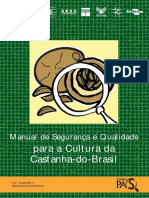 Para A Cultura Da Castanha-do-Brasil: Manual de Segurança e Qualidade