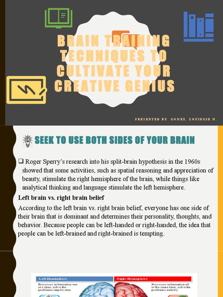 Brain Training for Creative Genius | PDF | Lateralization Of Brain ...