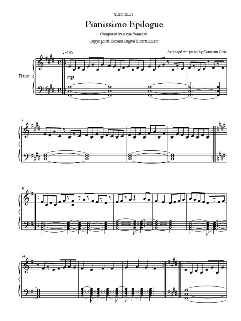 Pianissimo Epilogue Piano