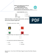 Soal Ulangan Semester 2 (Dua) Kelas 1B SDN Dahian Tunggal, Kab - Katingan