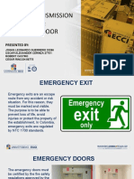 Motion Transmission Mechanisms: Emergency Door: Presented by