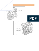 Engine Code and Transaxle Code Location
