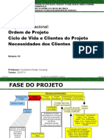 Aula05 Projeto Info Ordem de Projeto Ciclo Vida Requisitos Dos Clientes