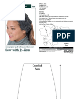 Sew With Jo-Ann: Fleece Flower Ear Warmer