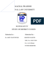Himachal Pradesh National Law University: Sociology Iv Study of District Courts