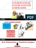 ACTOS SUBESTANDAR- EVITAR EVENTOS NO DESEADOS