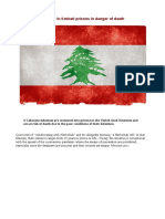 6 Lebanese Detainees in Emirati Prisons in Danger of Death