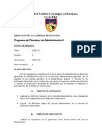 Principio de Administración II