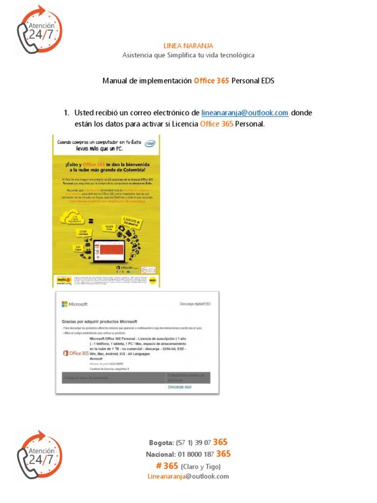 Manual de Office 365 Personal PDF | PDF | Microsoft Office | Software ...