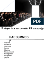 10 Steps To A Successful PR Campaign