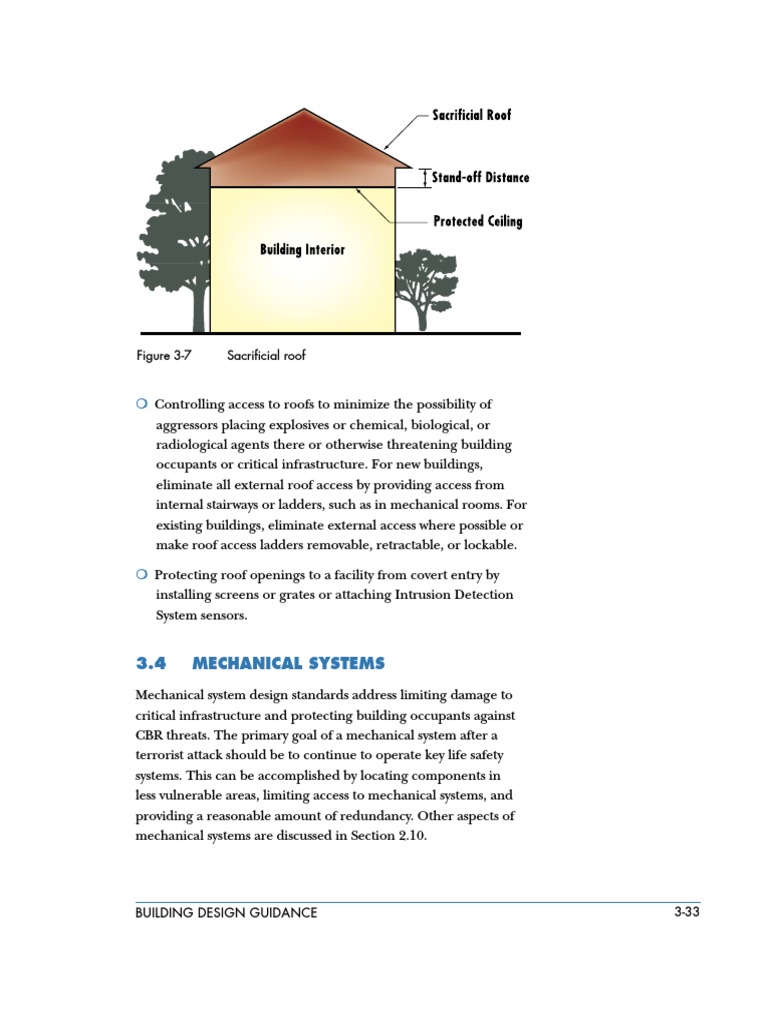 3.4 Mechanical Systems: Figure 3-7 Sacrificial Roof | PDF | Physical ...