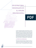 Lectura 3 - La Visión Estructural - Funcionalista en El Análisis Organizacional