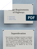 Design Requirements of Highways