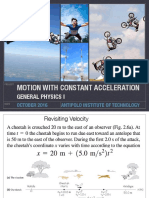 Module 3 - Motion With Constant Acceleration