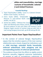 Histories of Sexualities and Masculinities, Marriage and Love and Structures of Households: Colonial Bengal and United Provinces