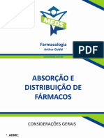 Absorção e Distribuição de Fármacos - Slides