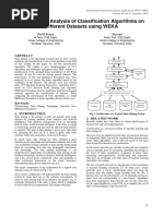 Comparative Analysis of Classification Algorithms On Diferrent Dataset Using Weka SW PDF