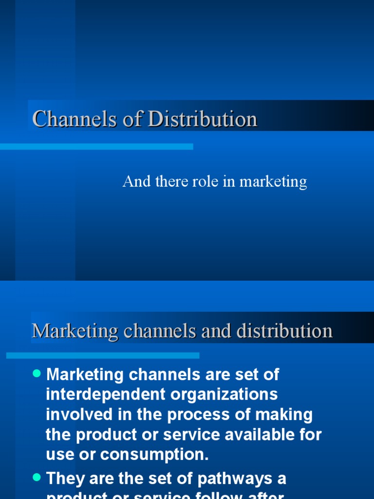 Understanding Distribution Channels in Marketing | PDF | Retail ...