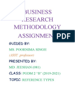 Business Research Methodology Assignment: Guided by