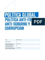 Política Antifraude, Antisoborno y Corrupción - Español