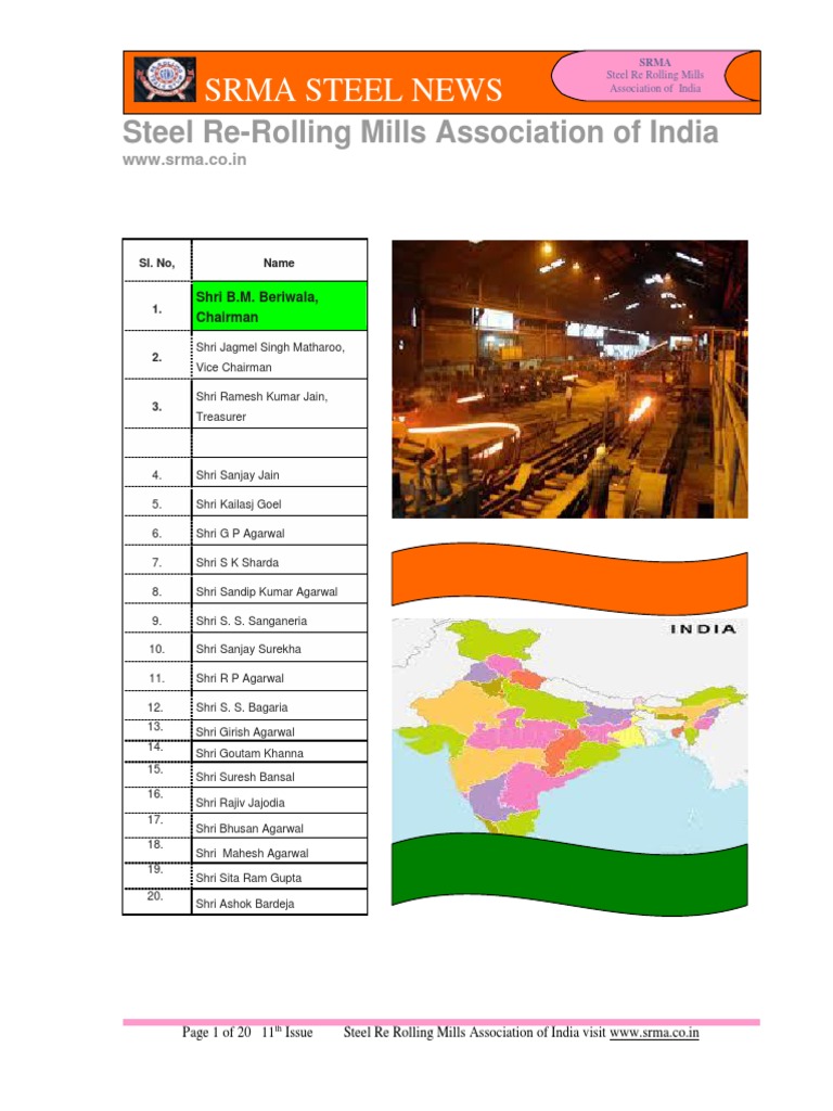 SRMA Steel Newsletter 11th Issue | PDF | Economic Growth | Sustainability