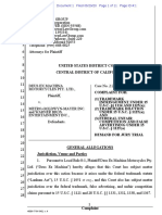 0001.0 - COMPLAINT Filed by Plaintiff Deus Ex Machina Motorcycles Pty. Ltd - MAIN DOCUMENT