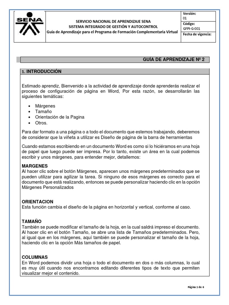 Guia Aprendizaje Word 2 | PDF | Microsoft Word | Archivo de computadora
