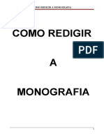 COMO REDIGIR A MONOGRAFIA