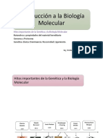 Hitos Importantes de La Genética y La Biología Molecular