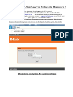 Print Server Setup On The DSL-2750U On Winows 7