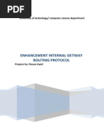 Enhancement Internal Getway Routing Protocol: University of Technology/ Computer Science Department