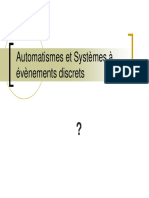 cours - Automatismes et Systèmes à évènements discrets