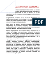 La Globalizacion de La Economia