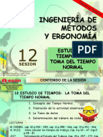 Sesión 11 ESTUDIO DE TIEMPOS LA TOMA DEL TIEMPO NORMAL