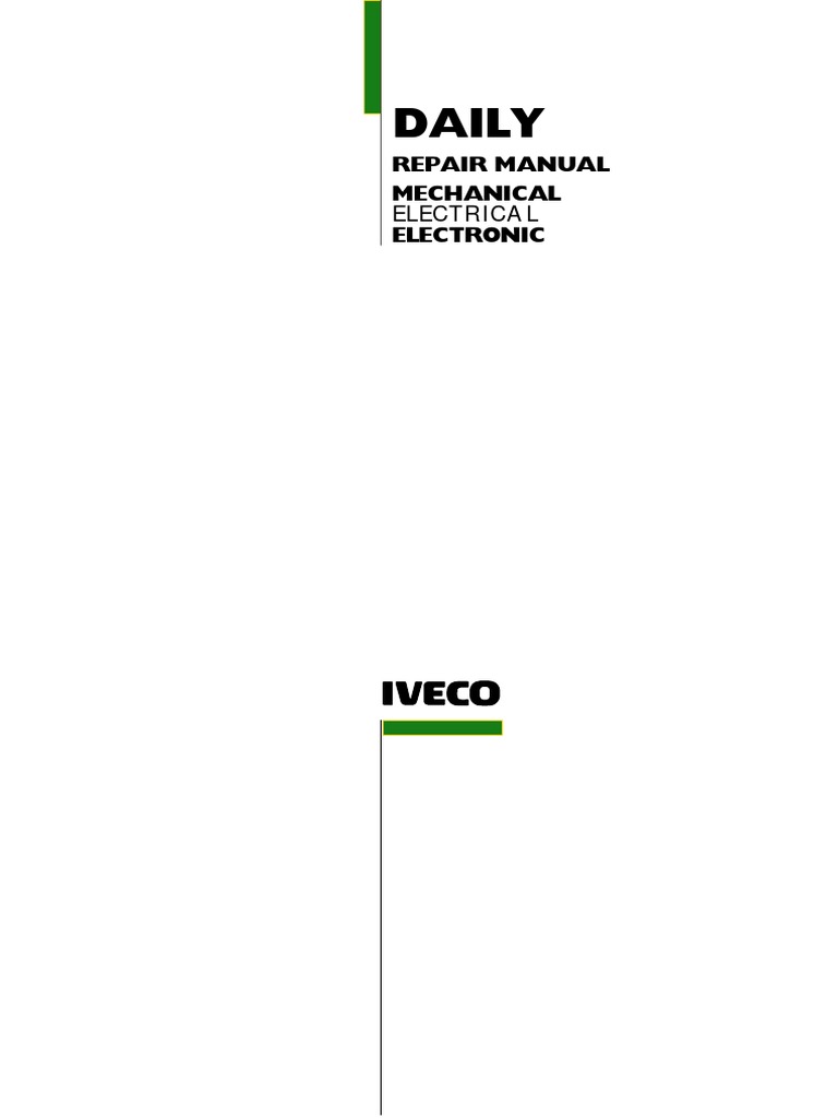 IVECO DAILY REPAIR MANUAL 2004 PDF intelligence overview