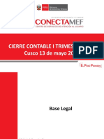 Cierre Contable I Trimestre 2019